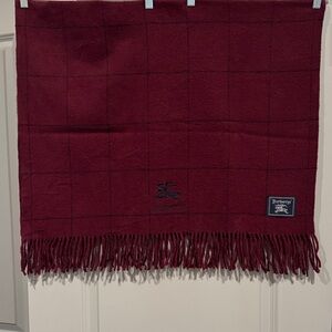 Burberry Deep Red Scarf